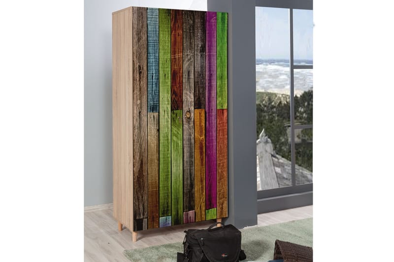 Vellavie Garderobe Regnbuepanel - Flerfarget - Oppbevaring - Garderober & garderobesystem