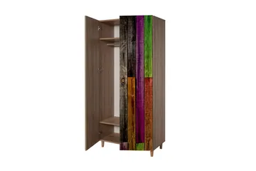 Vellavie Garderobe Regnbuepanel - Flerfarget - Oppbevaring - Garderober & garderobesystem