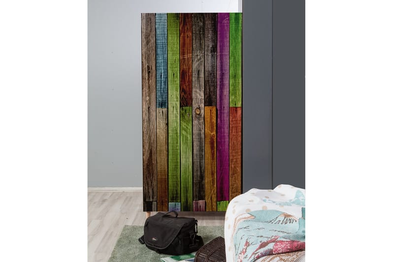 Vellavie Garderobe Regnbuepanel - Flerfarget - Oppbevaring - Garderober & garderobesystem