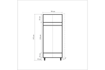 Vellavie Garderobe Roser - Mørkebrun - Oppbevaring - Garderober & garderobesystem