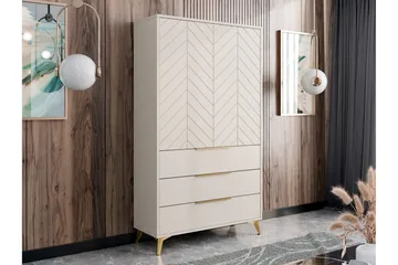 Vemdalen Garderobe 104 cm - Sand beige - Oppbevaring - Garderober & garderobesystem