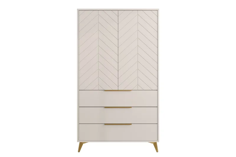 Vemdalen Garderobe 104 cm, Sand beige