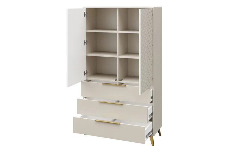 Vemdalen Garderobe 104 cm - Sand beige - Oppbevaring - Garderober & garderobesystem