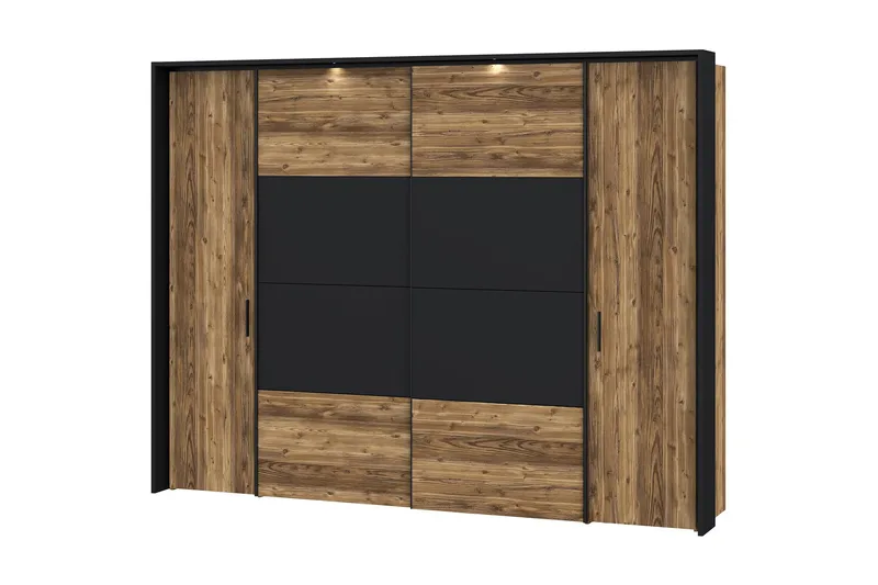 Vergina Garderobe 62x280 cm - Brun/Svart - Oppbevaring - Garderober & garderobesystem