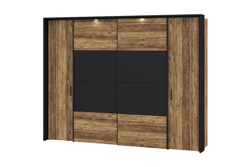 Vergina Garderobe 62x280 cm, Brun/Svart