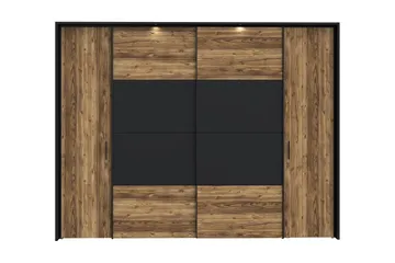 Vergina Garderobe 62x280 cm - Brun/Svart - Oppbevaring - Garderober & garderobesystem