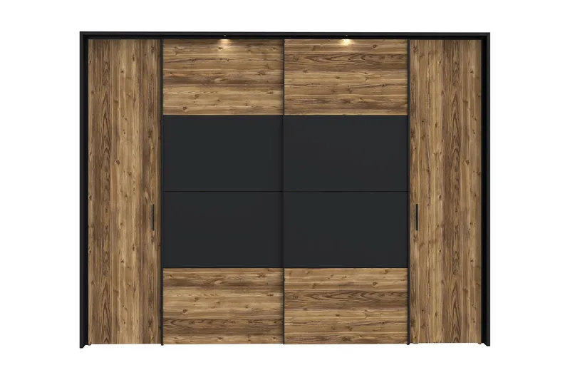 Vergina Garderobe 62x280 cm - Brun/Svart - Oppbevaring - Garderober & garderobesystem