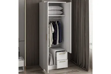 Vespera Garderobe 60x171,8 cm - Hvit - Oppbevaring - Garderober & garderobesystem