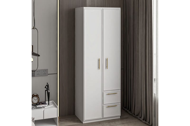 Vespera Garderobe 60x171,8 cm - Hvit - Oppbevaring - Garderober & garderobesystem