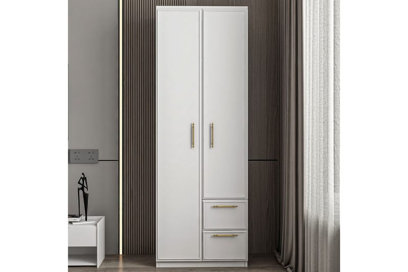 Vespera Garderobe 60x171,8 cm - Hvit - Oppbevaring - Garderober & garderobesystem