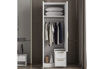 Vespera Garderobe 60x171,8 cm - Hvit - Oppbevaring - Garderober & garderobesystem