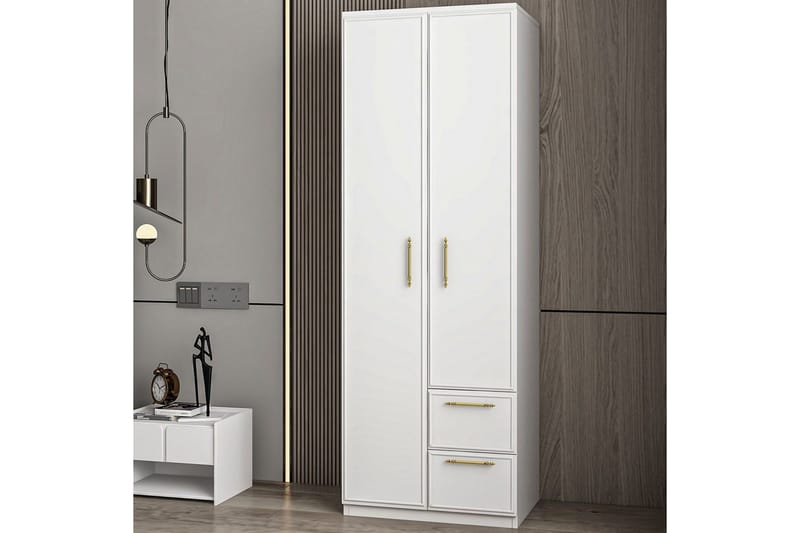Vespera Garderobe 60x171,8 cm - Hvit - Oppbevaring - Garderober & garderobesystem