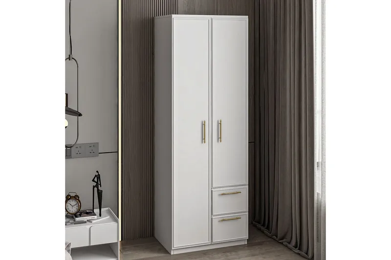 Vespera Garderobe 60x171,8 cm - Hvit - Oppbevaring - Garderober & garderobesystem