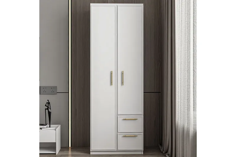 Vespera Garderobe 60x171,8 cm - Hvit - Oppbevaring - Garderober & garderobesystem