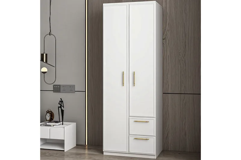 Vespera Garderobe 60x171,8 cm - Hvit - Oppbevaring - Garderober & garderobesystem
