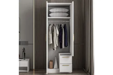 Vespera Garderobe 60x171,8 cm - Hvit - Oppbevaring - Garderober & garderobesystem