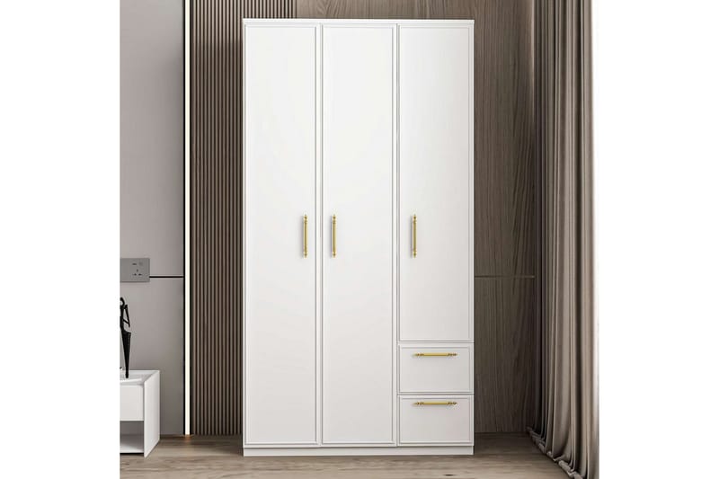 Vespera Garderobe 90x171,8 cm - Hvit - Oppbevaring - Garderober & garderobesystem