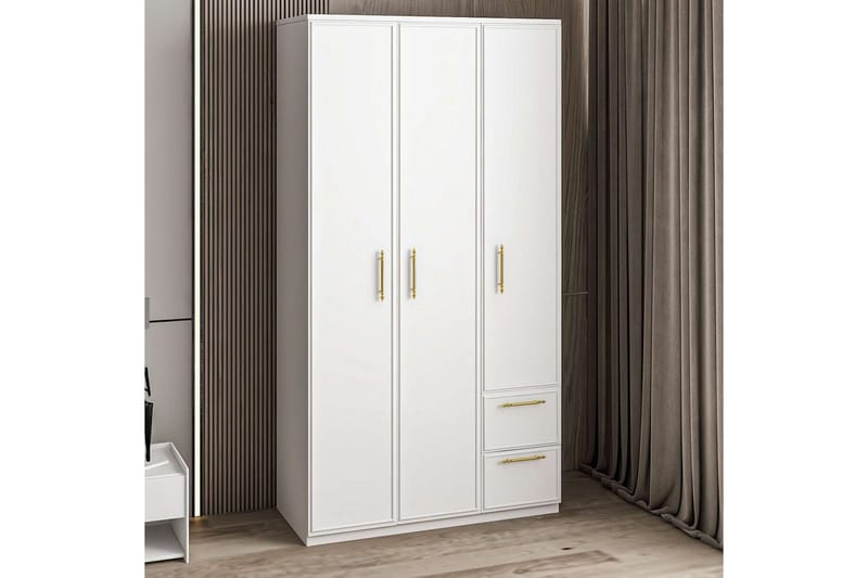 Vespera Garderobe 90x171,8 cm - Hvit - Oppbevaring - Garderober & garderobesystem