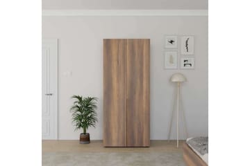 Vornic Garderobe 90x210 cm - Valnøtt - Oppbevaring - Garderober & garderobesystem