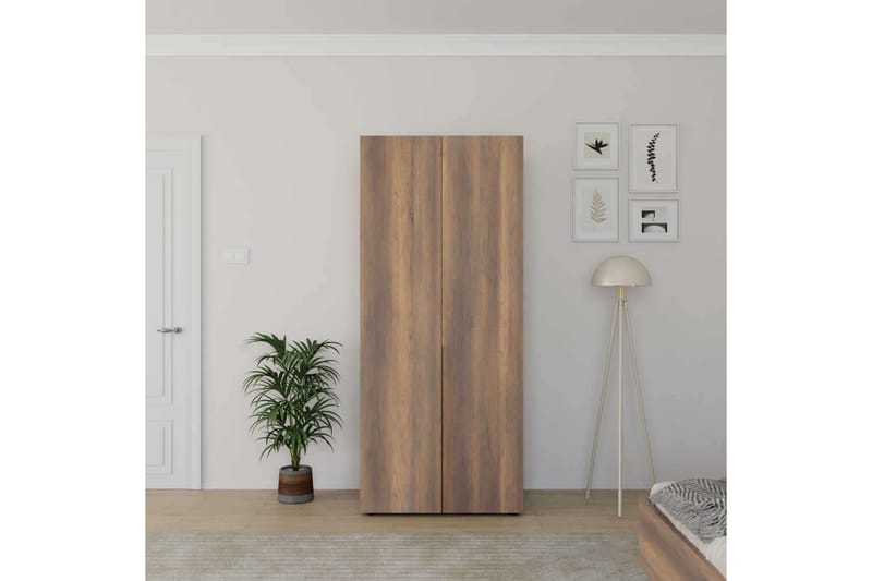 Vornic Garderobe 90x210 cm, Valnøtt