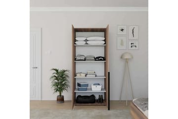 Vornic Garderobe 90x210 cm - Valnøtt - Oppbevaring - Garderober & garderobesystem