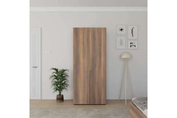 Vornic Garderobe 90x210 cm - Valnøtt - Oppbevaring - Garderober & garderobesystem