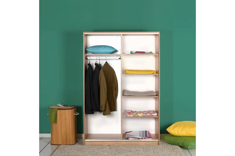 Wardrobe Eik-Sonoma - Natur - Oppbevaring - Garderober & garderobesystem