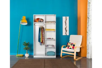 Wardrobe Hvit - Hvit - Oppbevaring - Garderober & garderobesystem