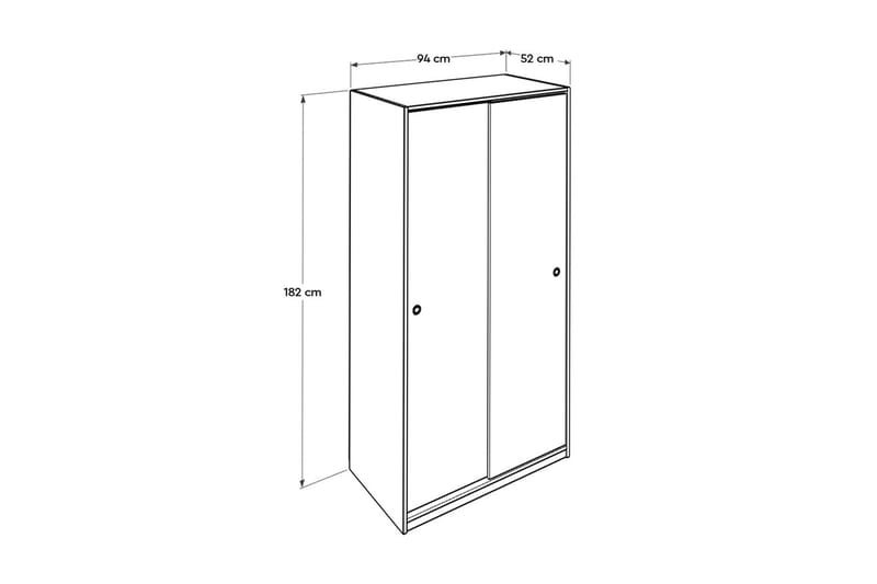 Wardrobe Hvit - Hvit - Oppbevaring - Garderober & garderobesystem