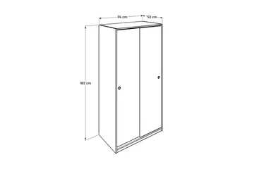 Wardrobe Hvit - Hvit - Oppbevaring - Garderober & garderobesystem