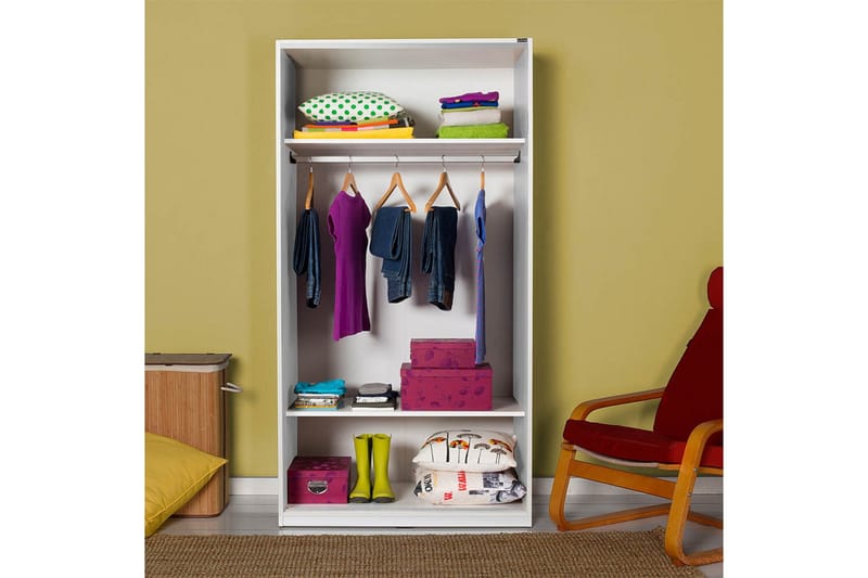 Wardrobe Hvit - Hvit - Oppbevaring - Garderober & garderobesystem