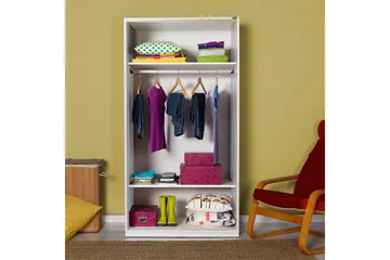 Wardrobe Hvit - Hvit - Oppbevaring - Garderober & garderobesystem