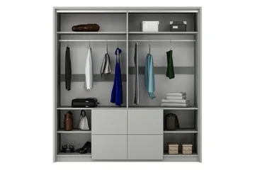 Wedena Garderobe 208 cm - Hvit - Oppbevaring - Garderober & garderobesystem