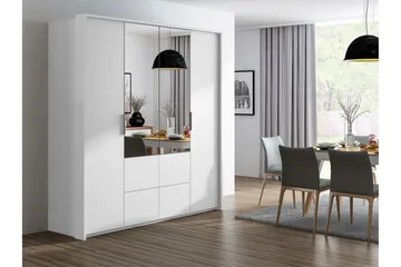 Wedena Garderobe 208 cm - Hvit - Oppbevaring - Garderober & garderobesystem