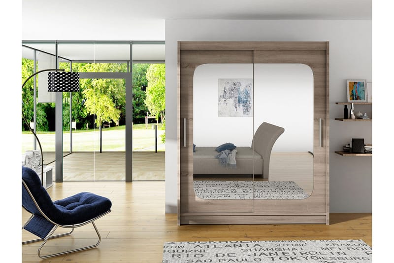 West Garderobe 150x58x200 cm - Oppbevaring - Garderober & garderobesystem