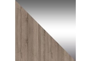 West Garderobe med LED-belysning 150 cm i Tre med Glassdetaljer - Beige - Oppbevaring - Garderober & garderobesystem
