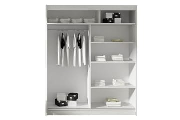 Westa Garderob 150x58x200 cm - Beige / Hvit - Oppbevaring - Garderober & garderobesystem