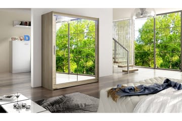 Westa Garderob 150x58x200 cm - Beige / Hvit - Oppbevaring - Garderober & garderobesystem