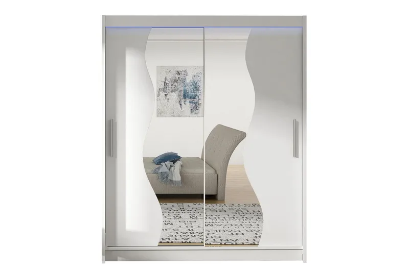 Westa Garderob 150x58x200 cm, Hvit