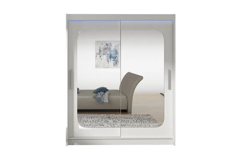 Westa Garderob 150x58x200 cm, Hvit