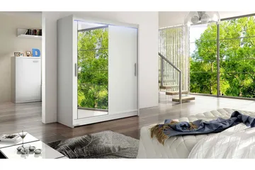 Westa Garderob 150x58x200 cm - Hvit - Oppbevaring - Garderober & garderobesystem