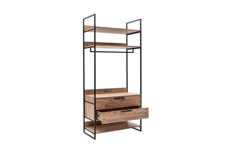 Witonia Garderobe 104x52 cm - Natur - Oppbevaring - Garderober & garderobesystem