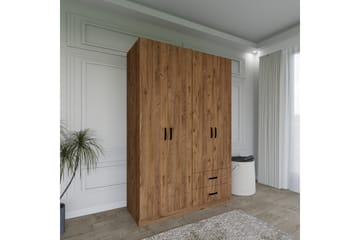 Yaman Garderobe 120x180 cm - Brun - Oppbevaring - Garderober & garderobesystem