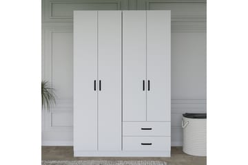 Yaman Garderobe 120x180 cm - Matt hvit - Oppbevaring - Garderober & garderobesystem