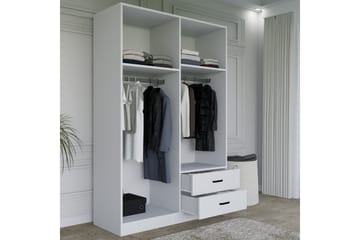 Yaman Garderobe 120x180 cm - Matt hvit - Oppbevaring - Garderober & garderobesystem
