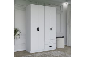Yaman Garderobe 120x180 cm - Matt hvit - Oppbevaring - Garderober & garderobesystem