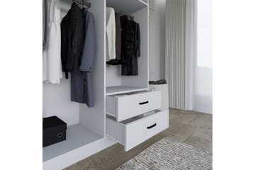 Yaman Garderobe 120x180 cm - Matt hvit - Oppbevaring - Garderober & garderobesystem