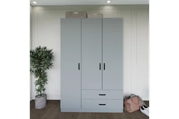 Yaman Garderobe 120x181 cm - Grå - Oppbevaring - Garderober & garderobesystem