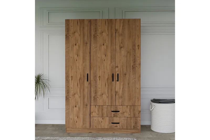 Yaman Garderobe 120x181 cm, Valnøtt