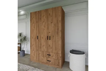 Yaman Garderobe 120x181 cm - Valnøtt - Oppbevaring - Garderober & garderobesystem